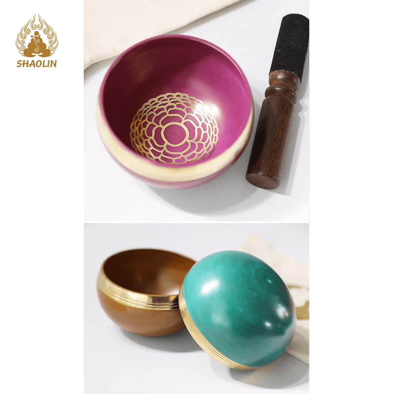 Shaolin Sound Bowl Handcrafted for Chakra Healing and Mindfulness Meditation Singing Bowl Set3