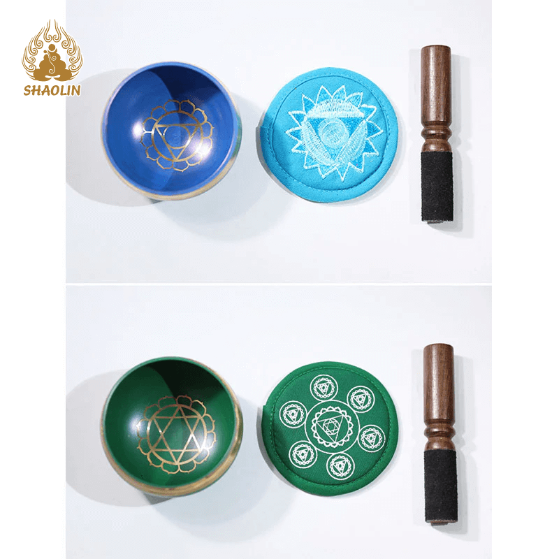 Shaolin Sound Bowl Handcrafted for Chakra Healing and Mindfulness Meditation Singing Bowl Set16
