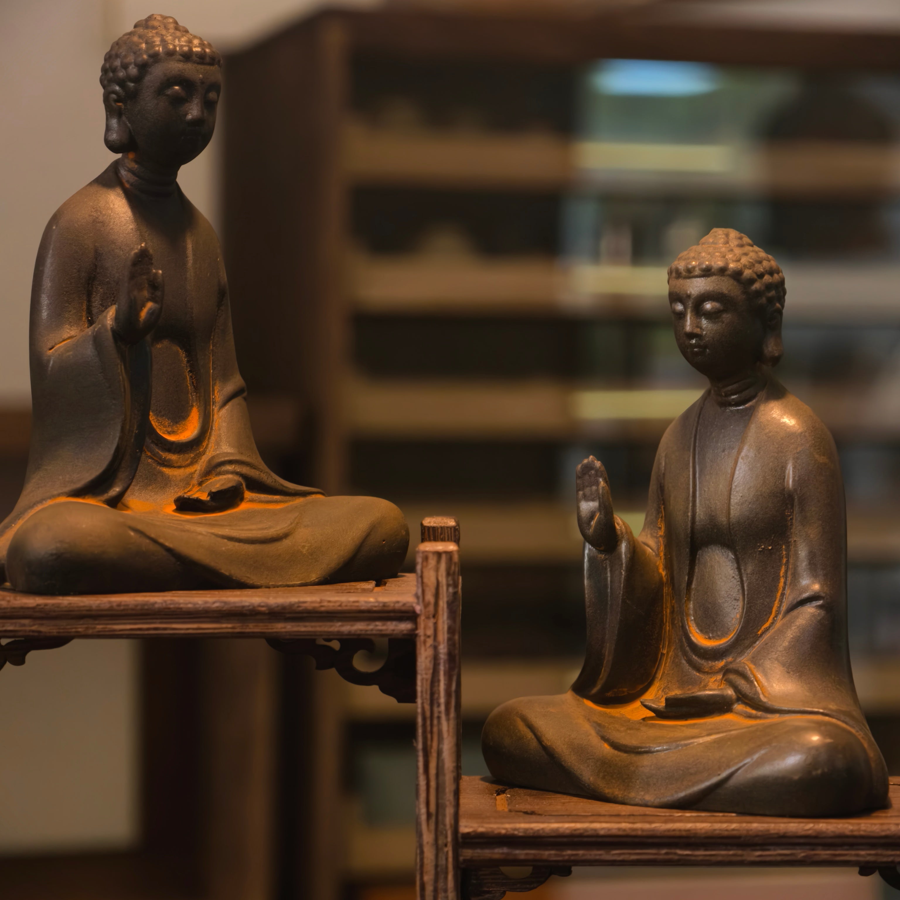 Abhaya Mudra Buddha Figurine – Peaceful Decor for Calm & Courage