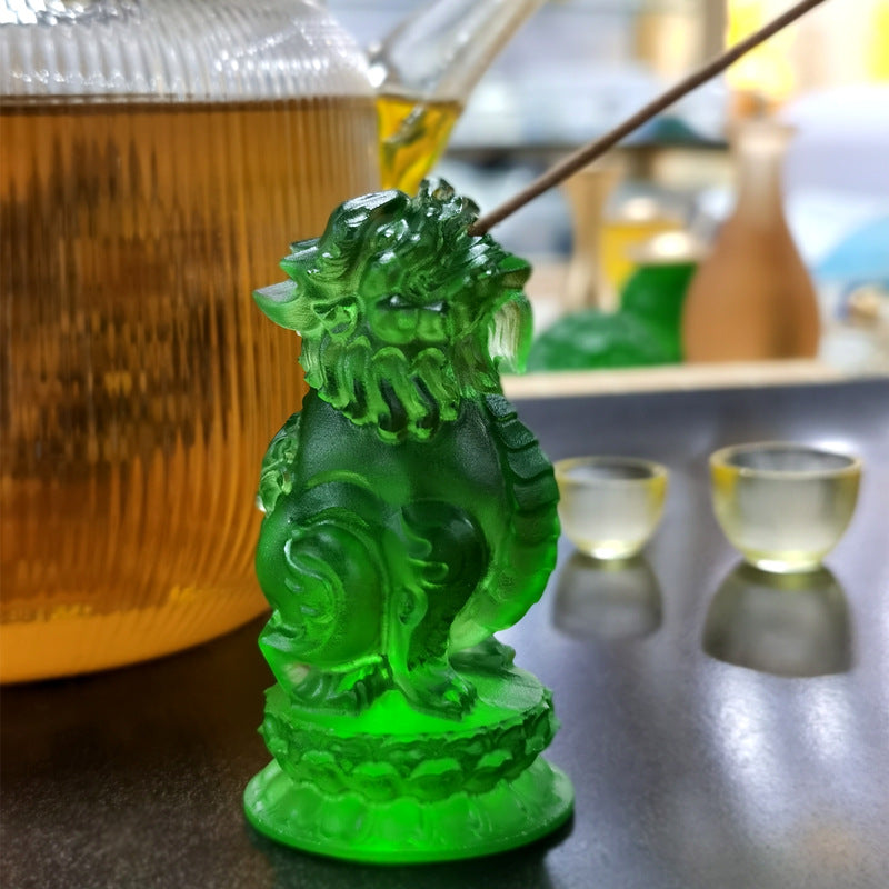 Liuli Guardian Beast Incense Holder – Lotus Incense Stand