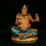 The Wealth Guardian – Handcrafted Brass Huang Caishen Sculpture for Abundance