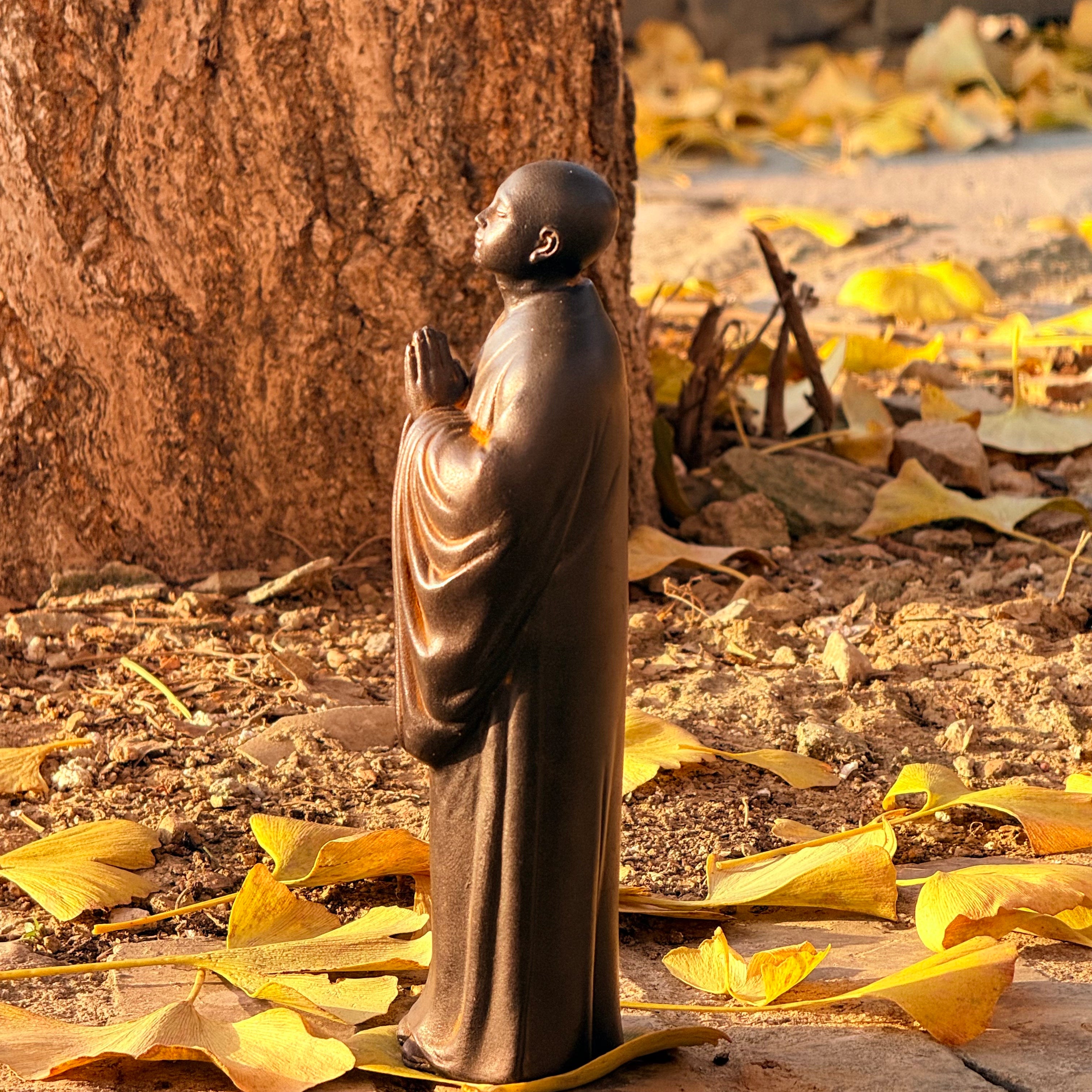 Iron Buddha Statue – Reclaimed Shaolin Iron for Mindfulness & Inner Peace | Free Shipping