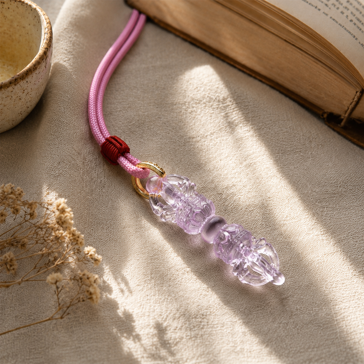 Handcrafted Vajra Shield Pendant Necklace – Protection, Clarity & Inner Strength