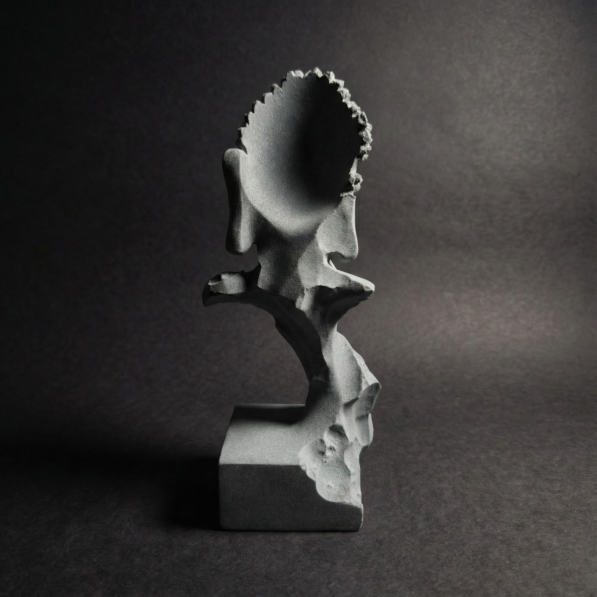 The "Tranquil Silence" Statue – Solid Sandstone Decor for Home & Garden