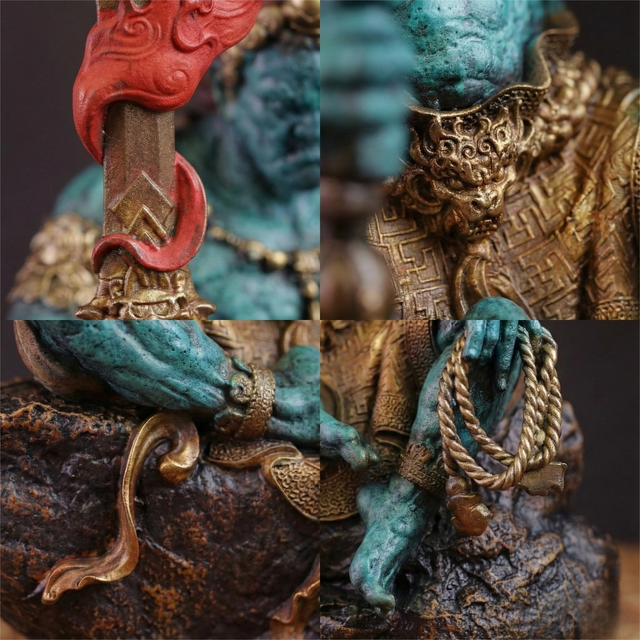 The Immovable Guardian – Handcrafted Brass Acalanatha Sculpture for Resilience