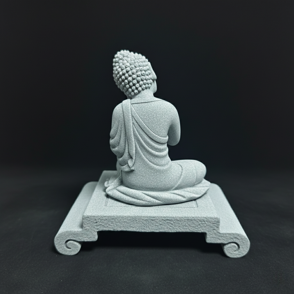 Shaolin Meditation Buddha Statue – Sandstone Zen Figurine
