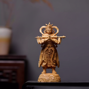 Shaolin Masterwork Series: Rare Boxwood Carving - "The Royal Guardian"