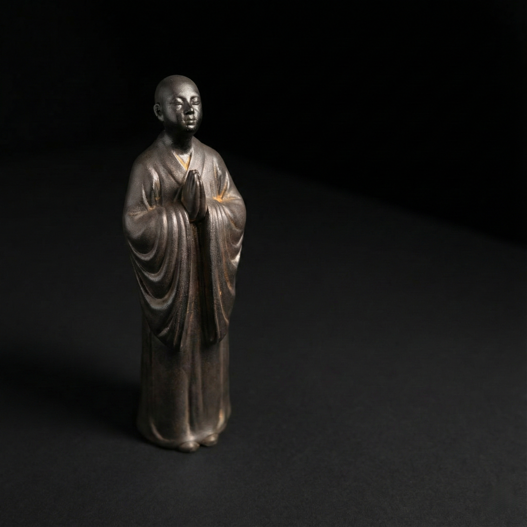 Iron Buddha Statue – Reclaimed Shaolin Iron for Mindfulness & Inner Peace | Free Shipping