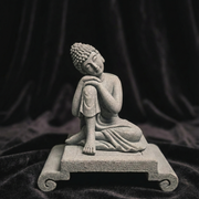 Shaolin Meditation Buddha Statue – Sandstone Zen Figurine