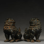 Handcrafted Shaolin Guardian Lions – Kung Fu Strength & Zen Harmony, Made from Authentic Temple Iron