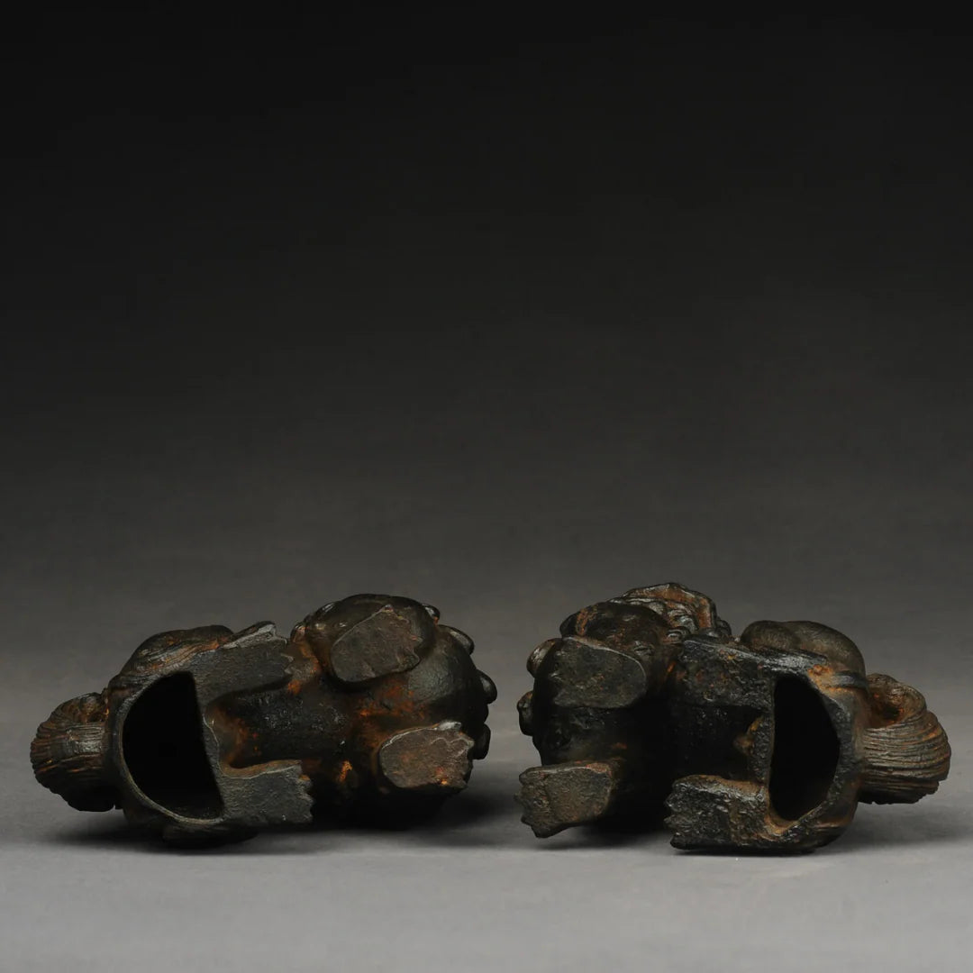 Handcrafted Shaolin Guardian Lions – Kung Fu Strength & Zen Harmony, Made from Authentic Temple Iron