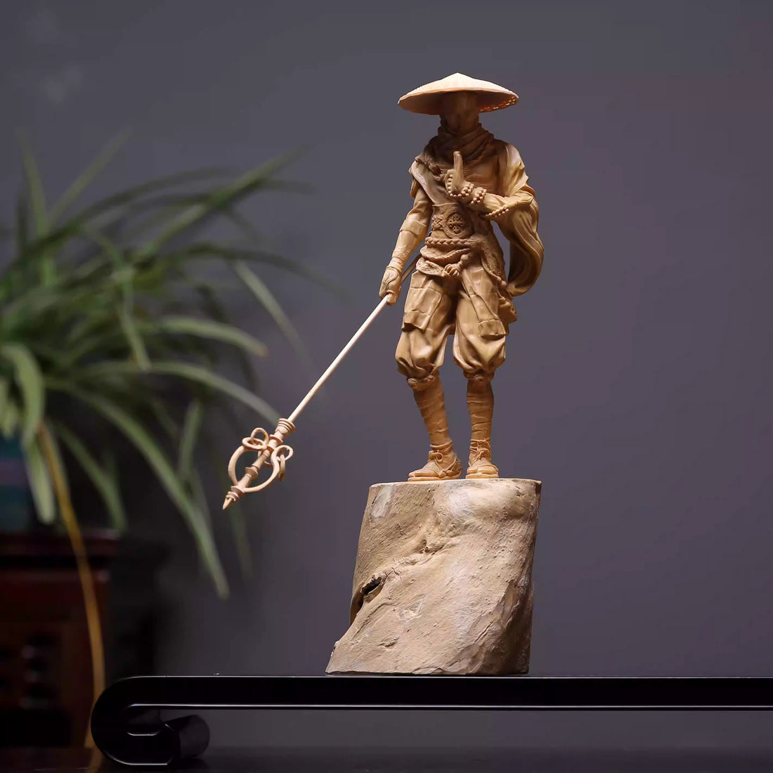 Shaolin Masterwork Series: Rare Boxwood Carving - "The Wandering Ascetic"