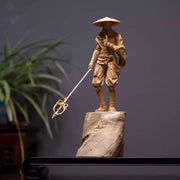 Shaolin Masterwork Series: Rare Boxwood Carving - "The Wandering Ascetic"