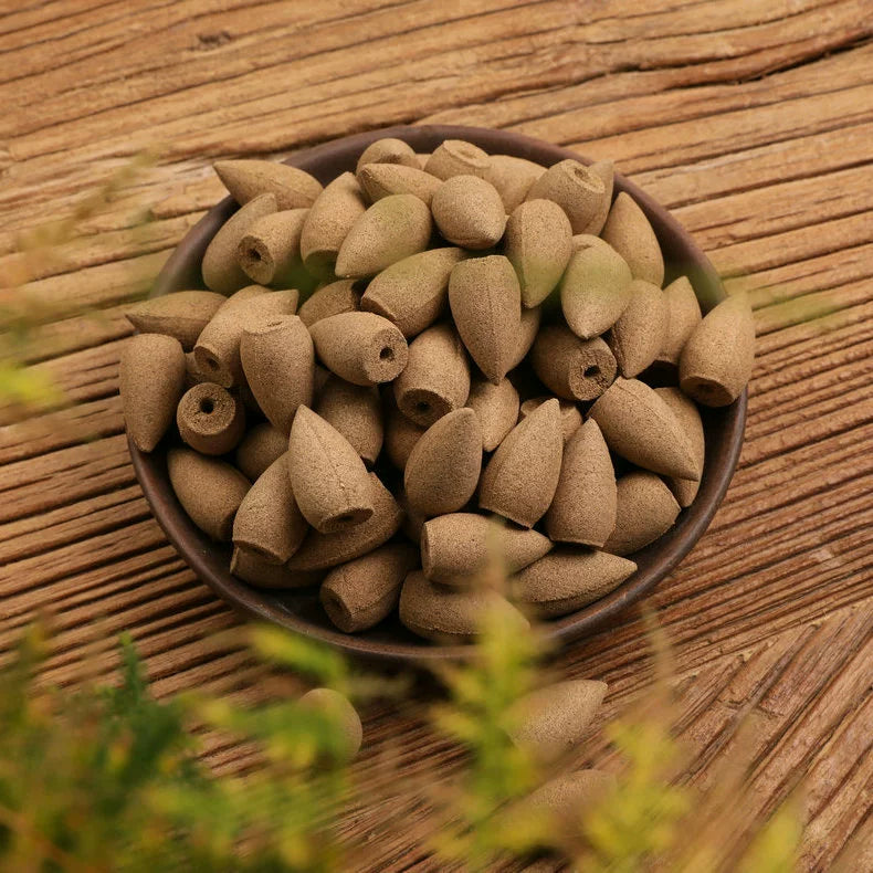 Backflow Incense Cones for Waterfall Incense Burner – Sandalwood, Oud, Cedarwood & Mugwort Scents