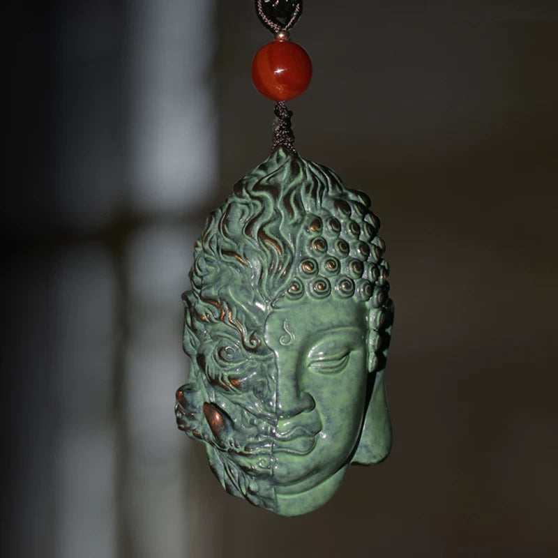"Harmony in Chaos" Solid Brass Buddha & Demon EDC Pocket Sculpture – Premium Lost-Wax Cast Refined Copper Palm Fidget & Executive Stress-Relief Artifact
