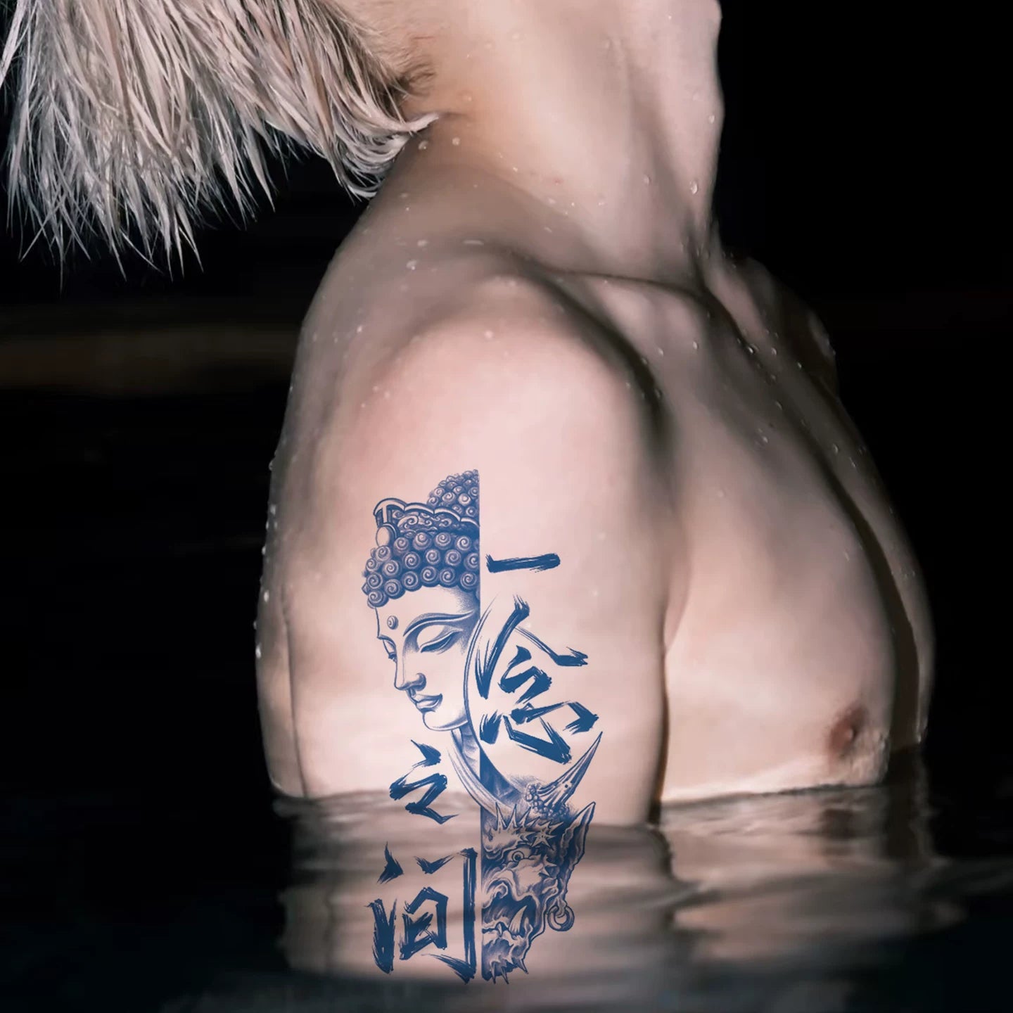 Harmony in Chaos – Buddha & Demon Semi-Permanent Tattoo - ShaolinMart