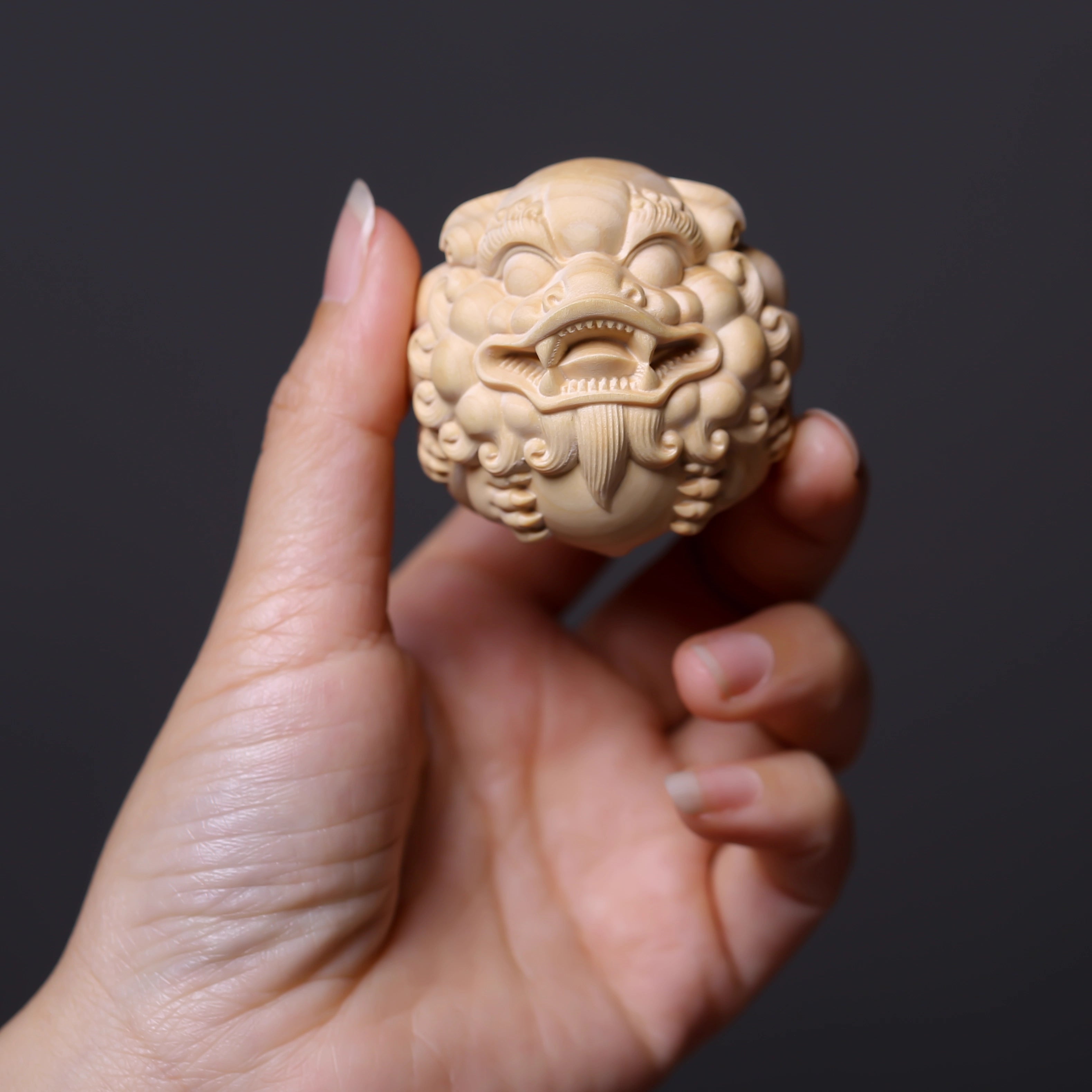 Shaolin Masterwork Series: Rare Boxwood Carving - "The Orb of Focus"