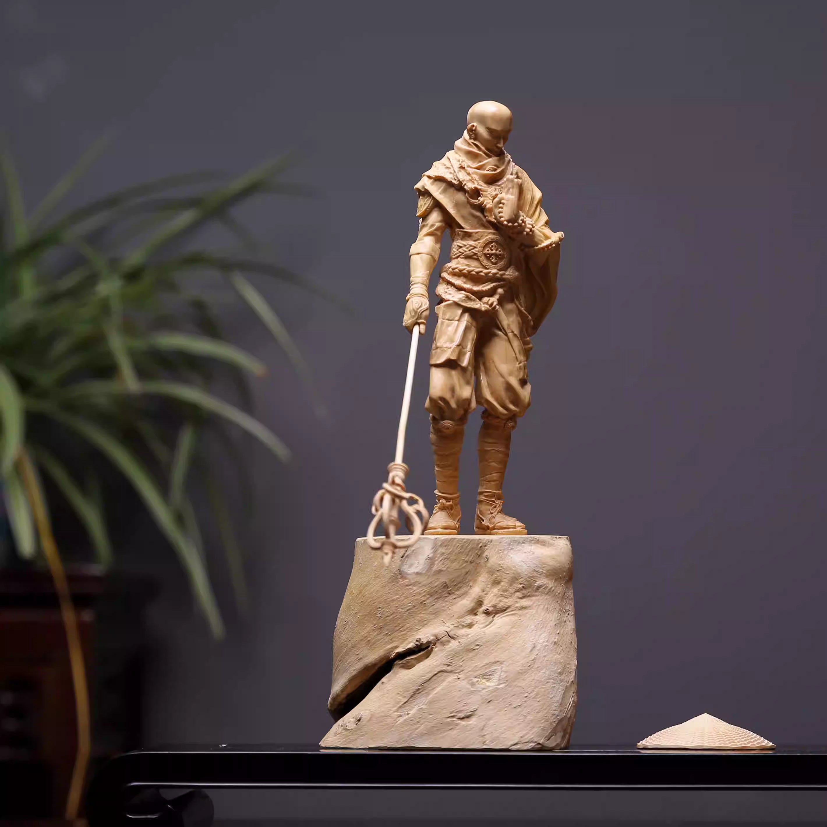 Shaolin Masterwork Series: Rare Boxwood Carving - "The Wandering Ascetic"