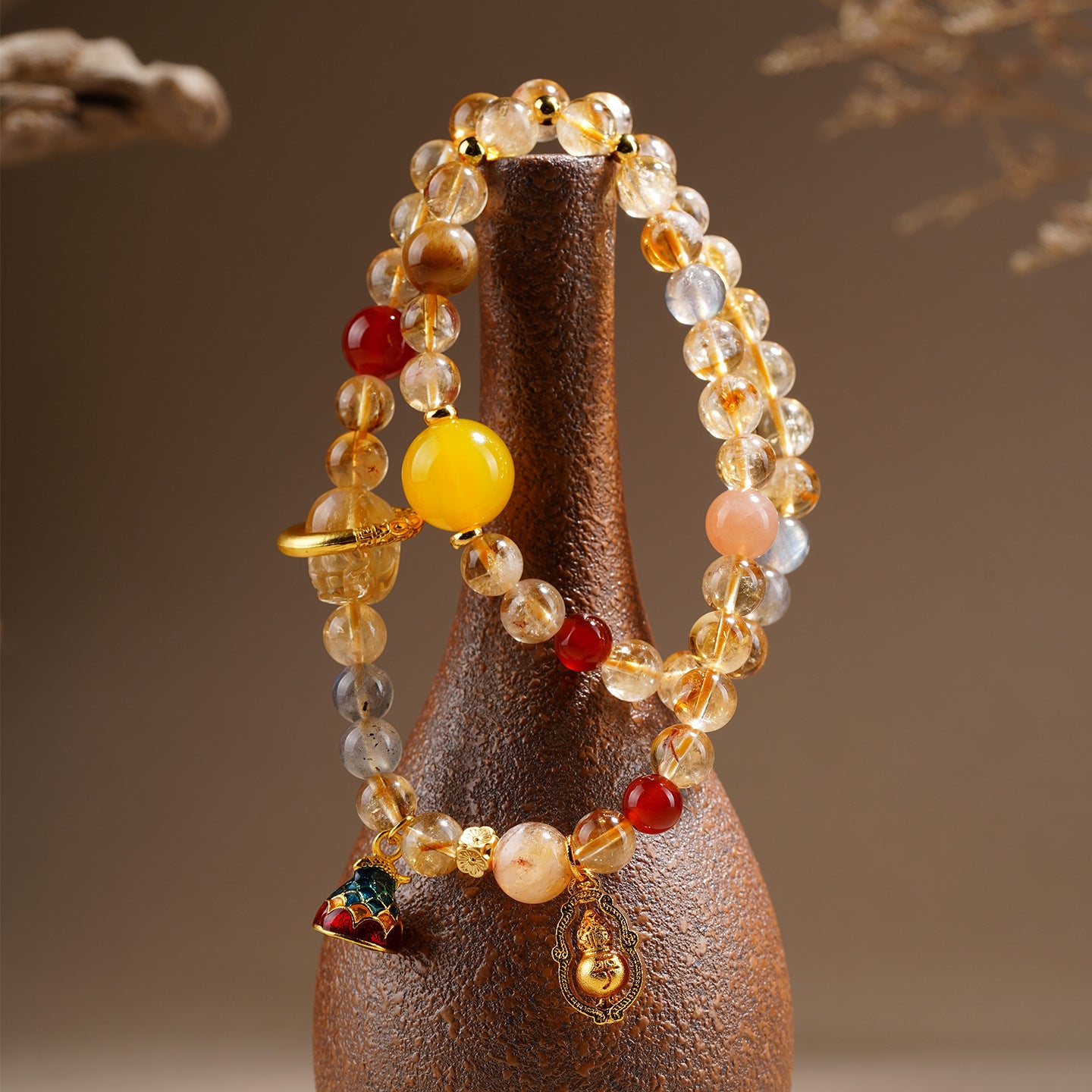 Genuine Natural Crystal Pixiu Guardian Bracelet | Certified Authentic | Shaolin-Infused Prosperity & Protection