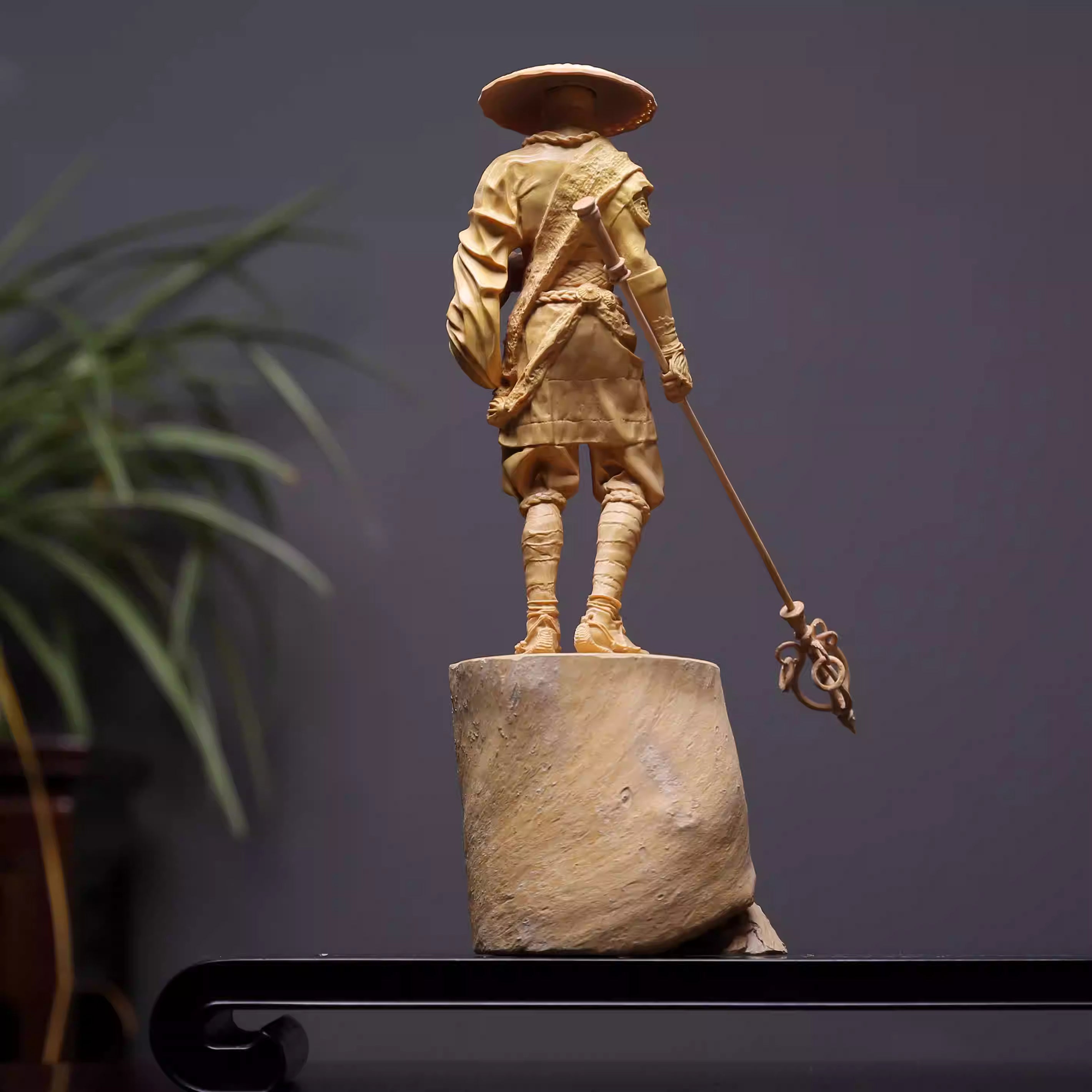 Shaolin Masterwork Series: Rare Boxwood Carving - "The Wandering Ascetic"