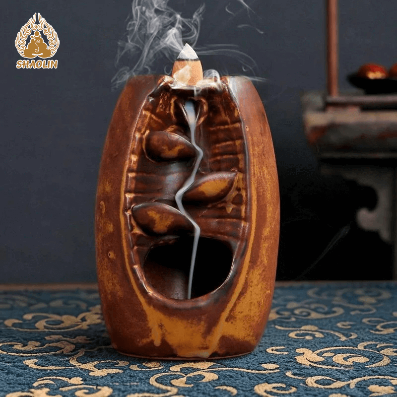 ShaoLin Ceramic Backflow Incense Burner Waterfall with 50 cones - ShaolinMart