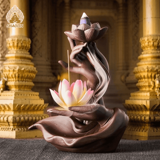 ShaoLin Lotus Bergamot Healing Incense Burner2