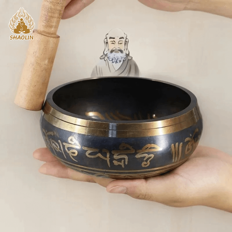 ShaoLin Meditation Bowl for Healing and Mindfulness Om Mani Padme Hum Singing Bowl - ShaolinMart