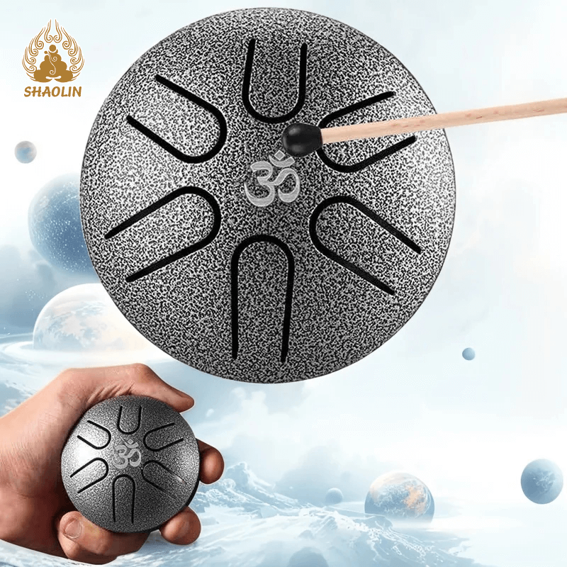 ShaoLin Mini Steel Tongue Drum 3 Inch Sound Healing Drum Kit - ShaolinMart