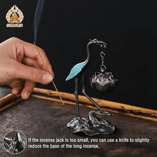 Shaolin Lotus Crane Ornaments & Aromatherapy2