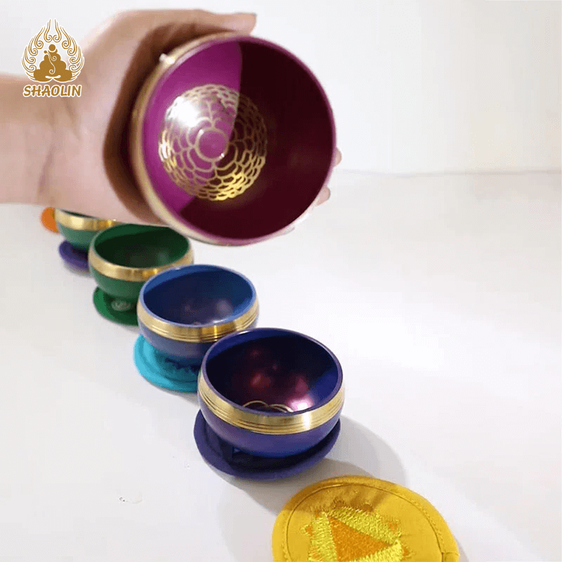 Shaolin Sound Bowl Handcrafted for Chakra Healing and Mindfulness Meditation Singing Bowl Set10