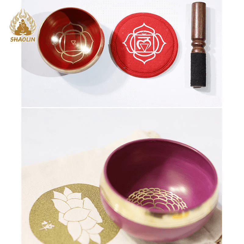 Shaolin Sound Bowl Handcrafted for Chakra Healing and Mindfulness Meditation Singing Bowl Set14