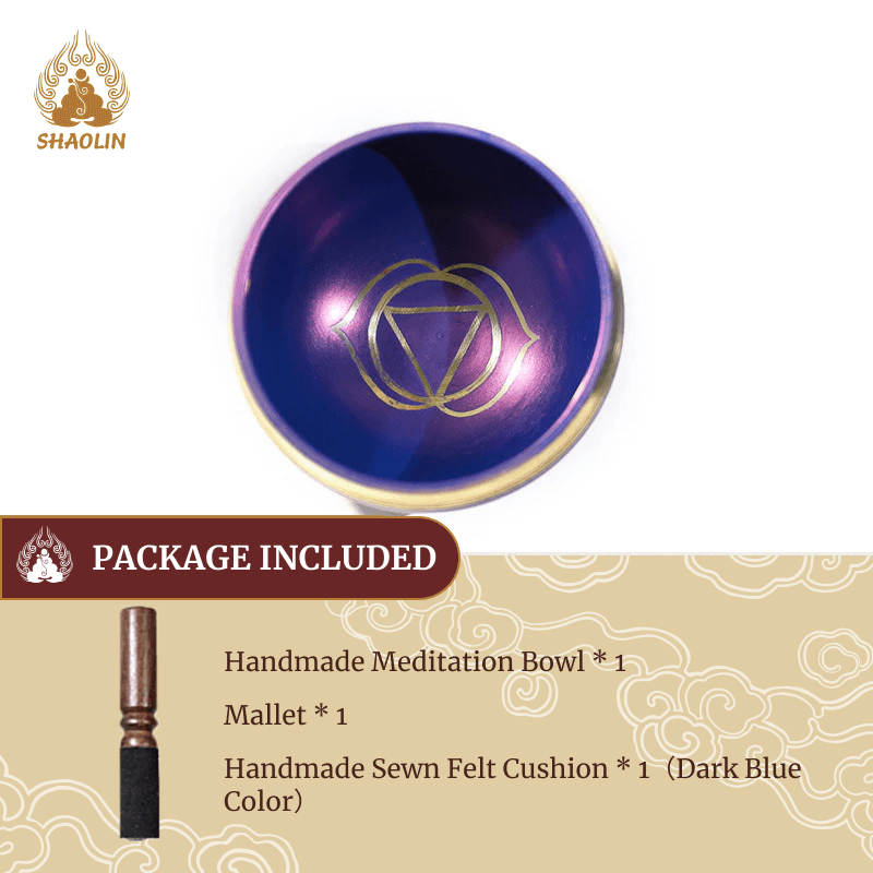 Shaolin Sound Bowl Handcrafted for Chakra Healing and Mindfulness Meditation Singing Bowl Set8