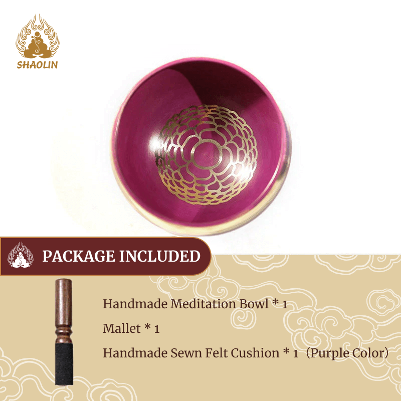Shaolin Sound Bowl Handcrafted for Chakra Healing and Mindfulness Meditation Singing Bowl Set9