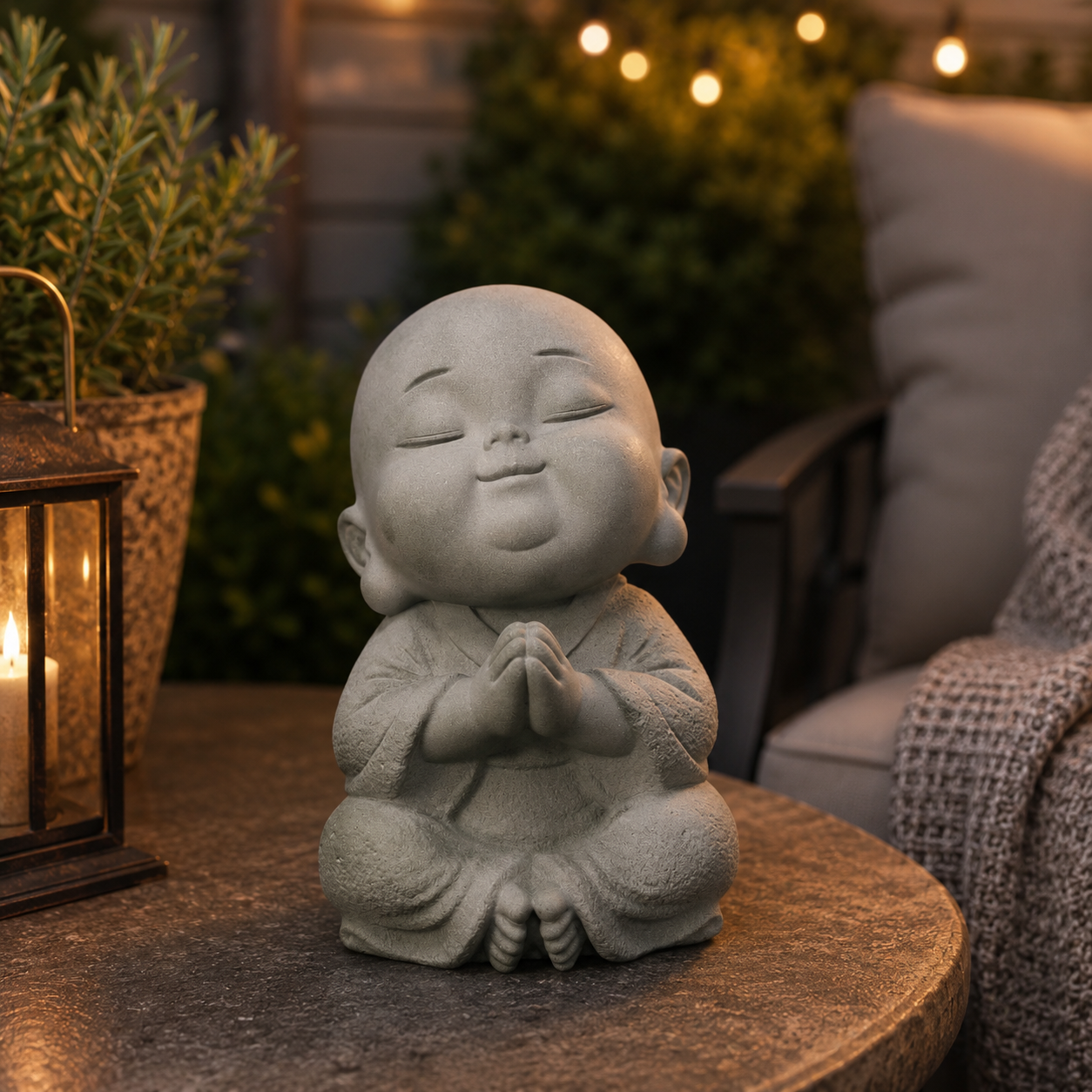 Big Head, Bigger Brain Little Monk Statue