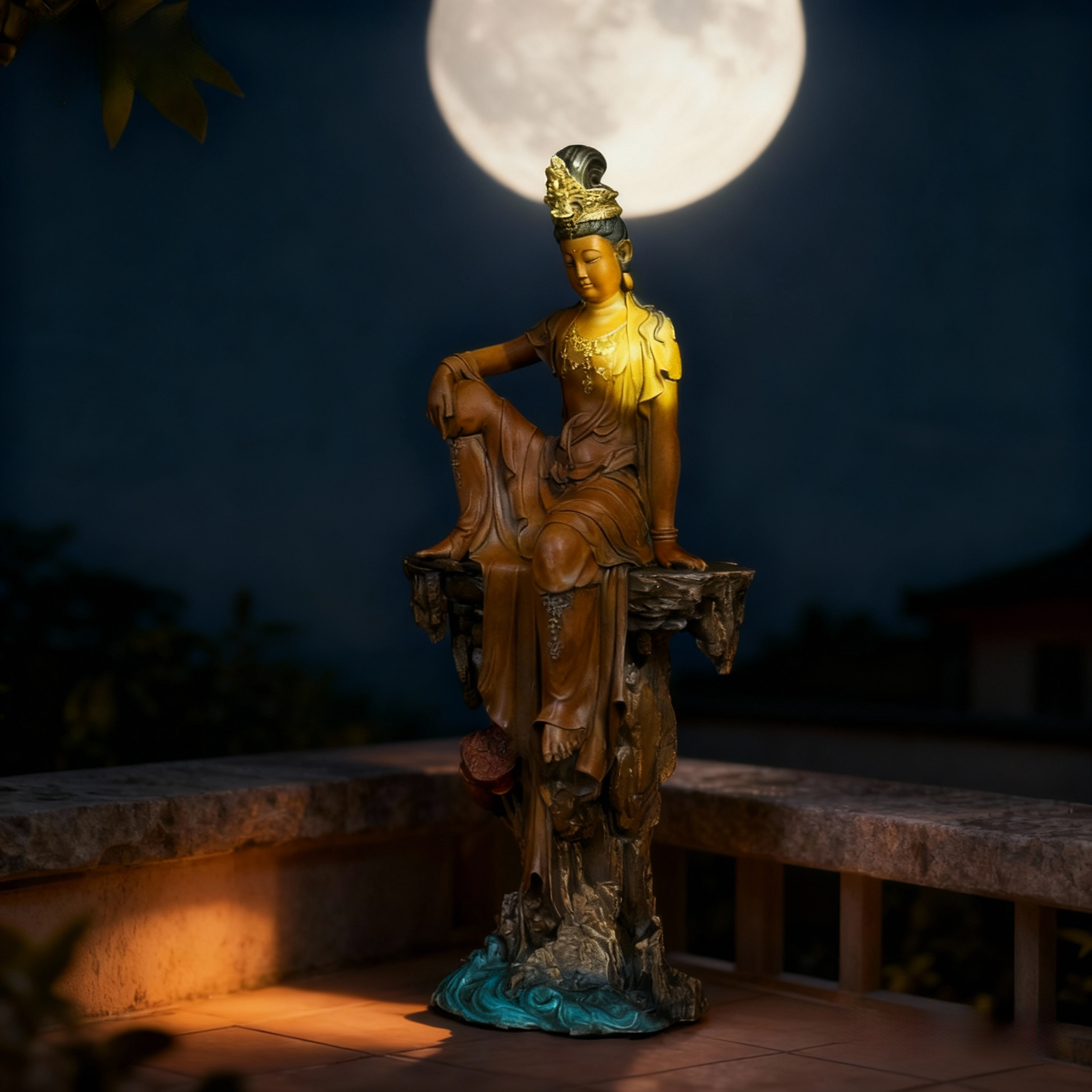 The "Royal Ease" Bronze Sculpture | Handcrafted Solid Copper Art for Mindful Living